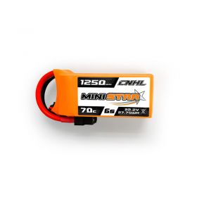 CNHL MiniStar 1250MAH 22.2V 6S 70C Lipo Battery with XT60 Plug