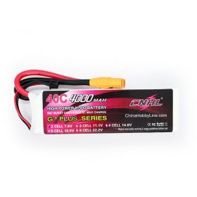 CNHL 4000mAh 7.4V 2S 40C Lipo Battery for Airplane Helicopter Jet Edf With XT90 Plug