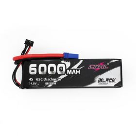  CNHL Black Series 6000mAh 14.8V 4S 65C Lipo Battery with EC5 Plug 