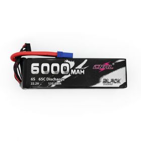  CNHL Black Series 6000mAh 22.2V 6S 65C Lipo Battery with EC5 Plug 