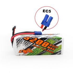 CNHL 6200MAH 22.2V 6S 90C LIPO BATTERY With EC5 Plug 