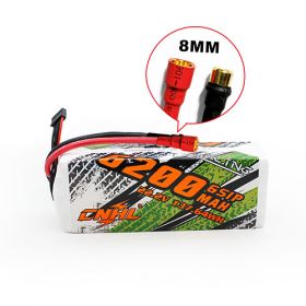 CNHL 6200MAH 22.2V 6S 90C LIPO BATTERY With 8mm Bullet Plug