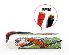 CNHL Racing Series 9500mAh 11.1V 3S 90C Lipo Battery with 8.0mm Bullet Plug