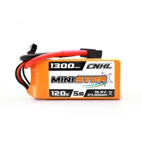 CNHL Ministar 1300MAH 18.5V 5S 120C Lipo Battery with XT60 Plug for FPV