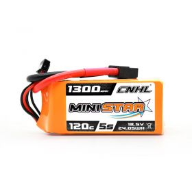 CNHL Ministar 1300MAH 18.5V 5S 120C Lipo Battery with XT60 Plug for FPV