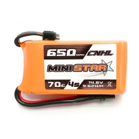 CNHL MiniStar 650mAh 14.8V 4S 70C Lipo Battery For 3" Mini Quad FPV With XT30 Plug