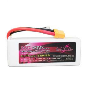 CNHL G+PLUS 4000mAh 11.1V 3S 55C Lipo Battery for Airplane Helicopter Jet Edf Speedrun With 
