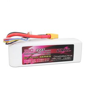 CNHL G+PLUS 3000mAh 14.8V 4S 55C Lipo Battery with XT9