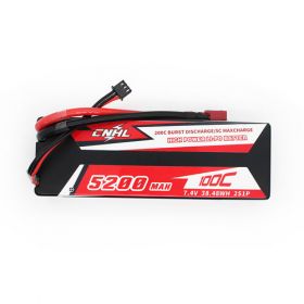  CNHL Racing Series 5200MAH 7.4V 2S 100C Lipo Battery Hard Case 