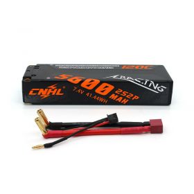  CNHL Racing Series 5600MAH 7.4V 2S 120C Lipo Battery Hard Case with Deans Plug 
