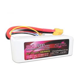CNHL G+PLUS 2200mAh 14.8V 4S 55C Lipo Battery for Airplane Helicopter Jet Edf With XT60 Plug