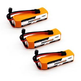 3Packs CNHL MiniStar HV 550mAh 11.4V 3S 70C Lipo Battery For FPV With XT30 Plug 