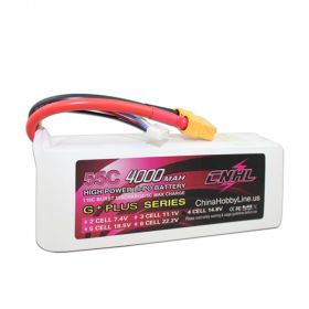 CNHL g+plus 4000mah 14.8v 4s 55c lipo battery with xt90 plug