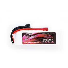 CNHL 2200mAh 14.8V 4S 30C Lipo Battery for Airplane Helicopter Jet Edf With T Plug